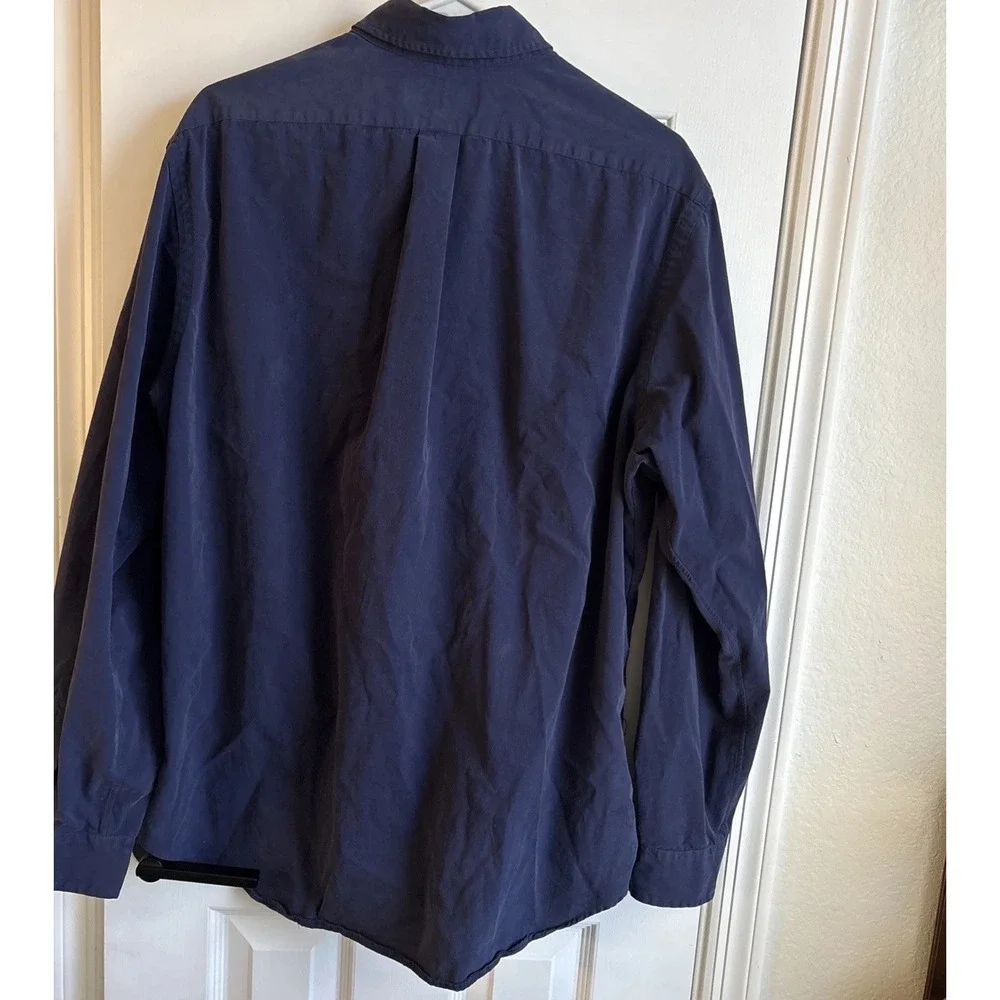 Polo Ralph Lauren Men's Long Sleeve Core Replen Slim Fit Navy‎ Size XL